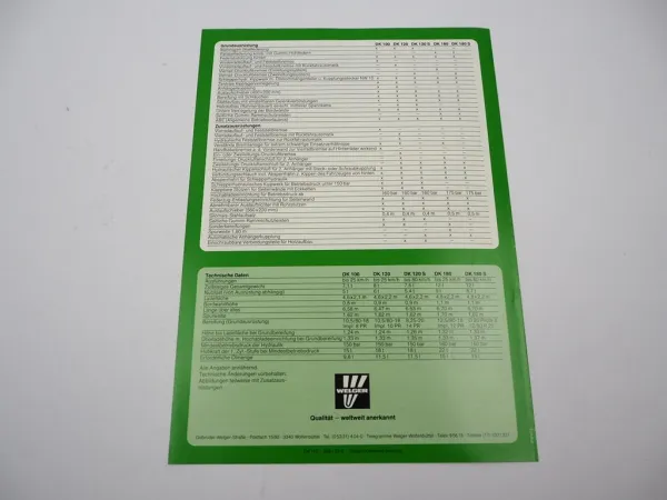 Original Prospekt Welger DK 100 120 120S 180 180S Dreiseitenkipper Anhänger 1983