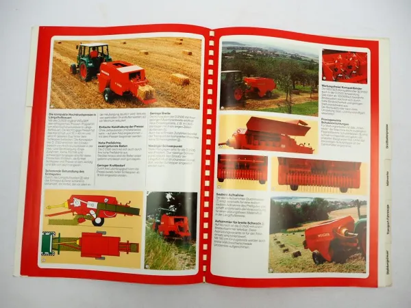 Original Prospektmappe m. 19 Prospekten Welger Verkaufsprogramm Landtechnik 1991
