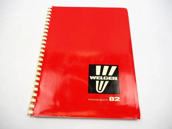 Original Prospektmappe m. 20 Prospekten Welger Verkaufsprogramm Landtechnik 1982