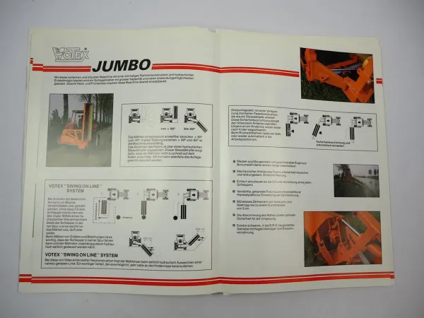 Original Prospektmappe Votex Landtechnik Mähwerke Mulchgeräte 1990