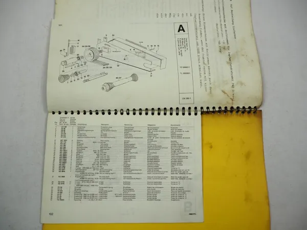 Original PZ Zweegers CM265F Frontmäher Betriebsanleitung Ersatzteilliste 1985
