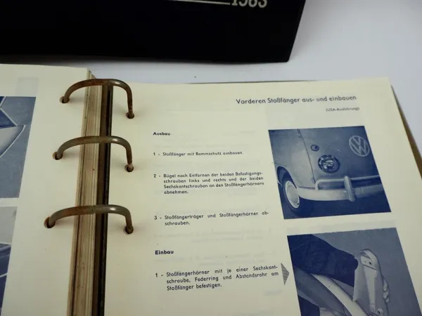 Original Reparaturleitfaden VW Transporter T1 Typ 2 ab 1963 Werkstatthandbuch 1968