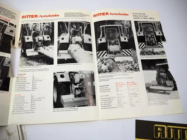 Original Ritter S66 S30 Seilwinde f. Schlepper Betriebsanleitung Ersatzteilliste