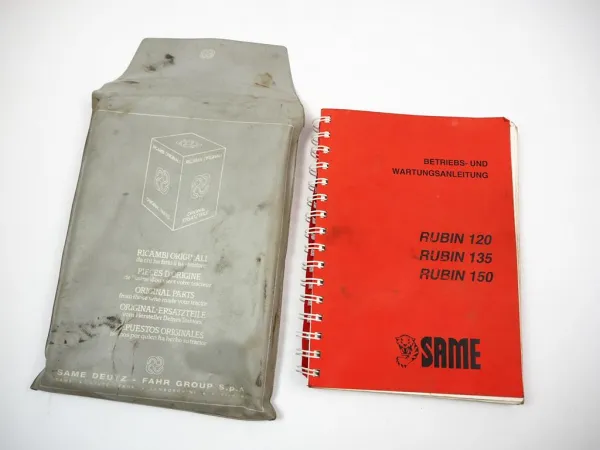 Original Same Rubin 120 135 150 Traktor Betriebsanleitung Wartung 1999