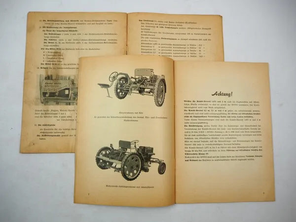 Original Schmotzer Mehrzweckgerät Kombi Record + Drillmaschine Betriebsanleitung