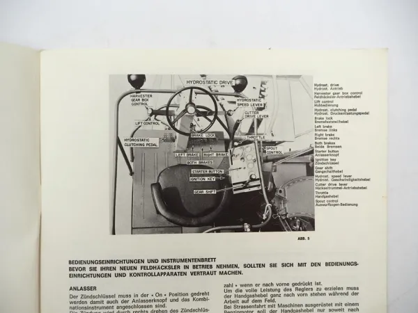 Original Sperry New Holland 1880 Feldhäcksler Betriebsanleitung Wartung 1972