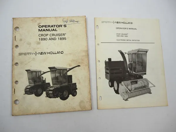 Original Sperry New Holland 1890 1895 Crop Cruiser Operators Manual 1978