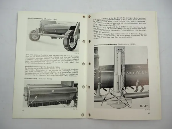 Original Sperry New Holland 33 Feldhäcksler Betriebsanleitung 1970