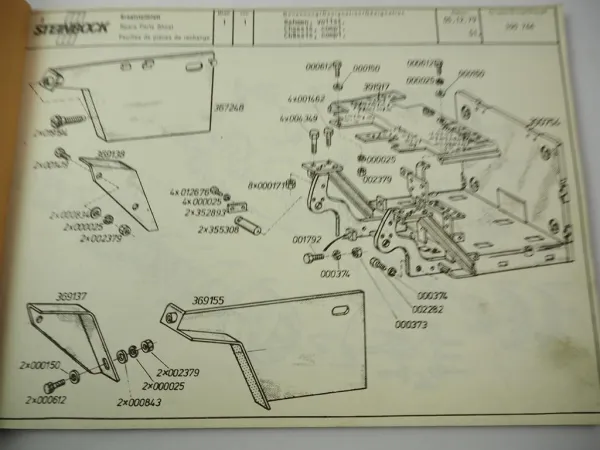 Original Steinbock EFG 1HC 320Z Elektrostapler Ersatzteilkatalog Spare Parts 79
