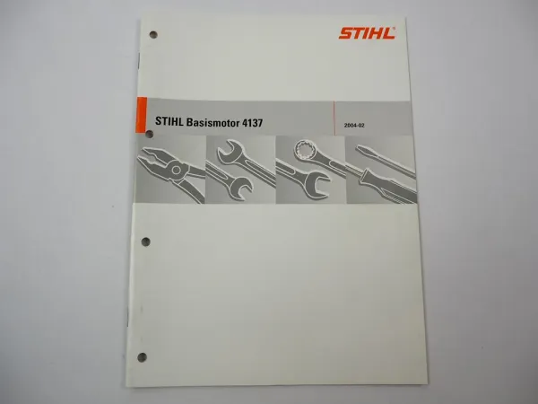 Original Stihl 4137 Basismotor Werkstatthandbuch Reparaturanleitung 2004