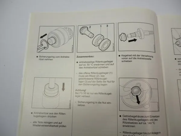 Original Stihl Kombiwerkzeuge Werkstatthandbuch Reparaturanleitung 2003