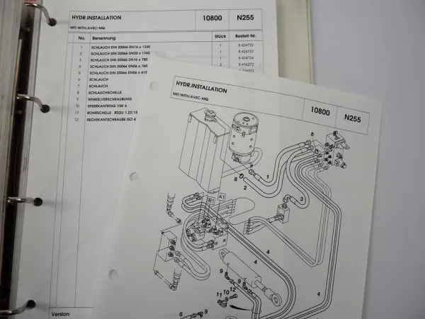 Original Still Wagner FM Typ 447 Schubmaststapler Ersatzteilliste Schaltpläne Spare Parts List 2001