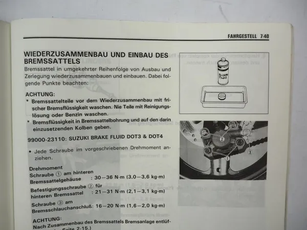 Original Suzuki GSX-R750W Werkstatthandbuch Wartung Reparaturanleitung 1992