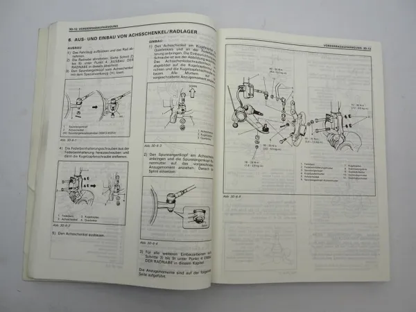 Original Suzuki Swift SF 416 GLX Reparaturanleitung Werkstatthandbuch 1989
