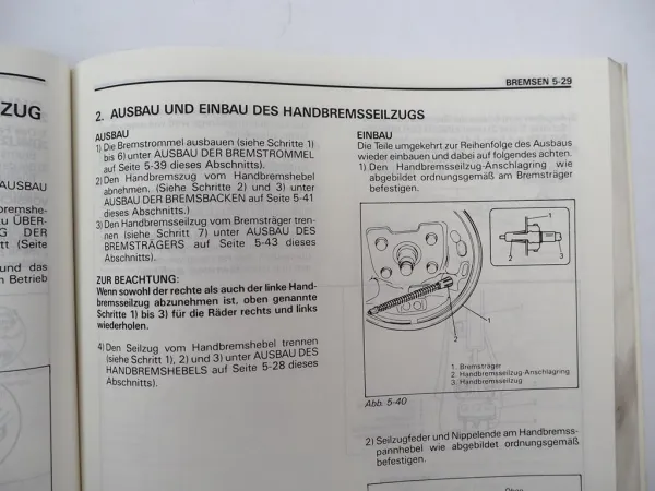 Original Suzuki Swift SF 416 GLX Reparaturanleitung Werkstatthandbuch 1989