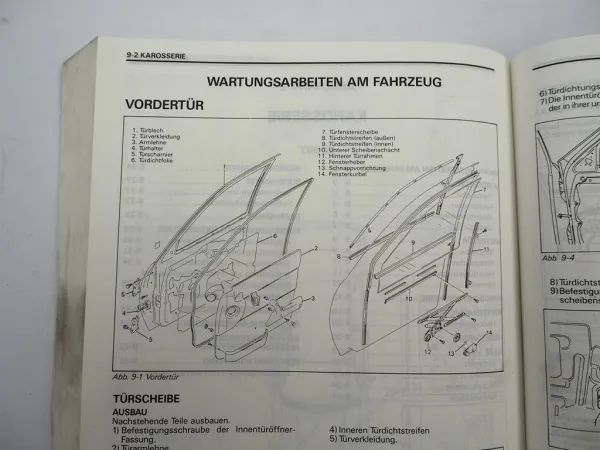 Original Suzuki Swift SF 416 GLX Reparaturanleitung Werkstatthandbuch 1989