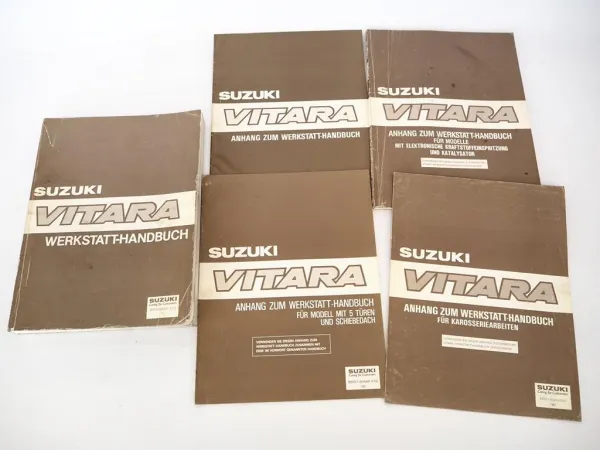 Original Suzuki Vitara ab 1988 Reparaturanleitung Katalysator Werkstatthandbuch