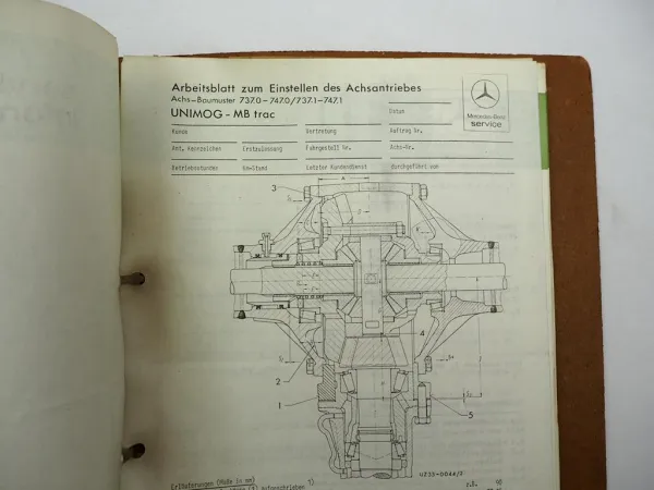 Original Unimog 403 406 413 424 425 435 MB-Trac 440 Service Information 1979/80