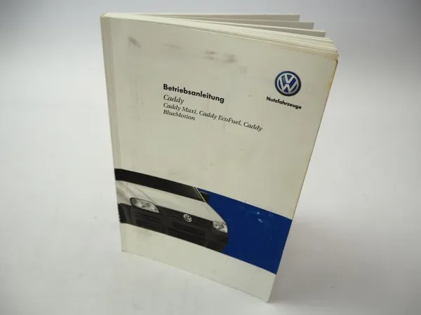 Original VW Caddy 3 Typ 2K Betriebsanleitung 2008 Bordbuch Handbuch Deutsch