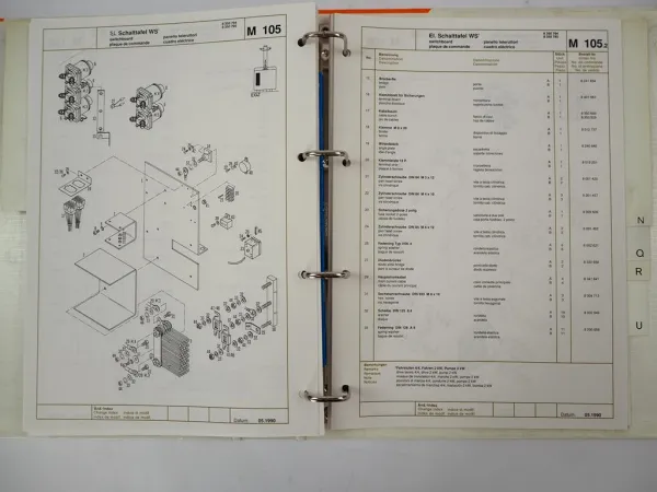 Original Wagner EGV EGU EGN EGA EGZ Betriebsanleitung & Ersatzteilliste 1990
