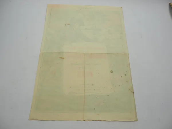 Original Werbeplakat der Lahrer Hinkenden Boten Histor.Kalender Lahr Baden 1953