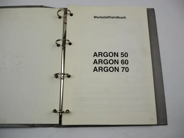 Original Werkstatthandbuch Same Argon 50 60 70 Instandsetzung Reparaturanleitung