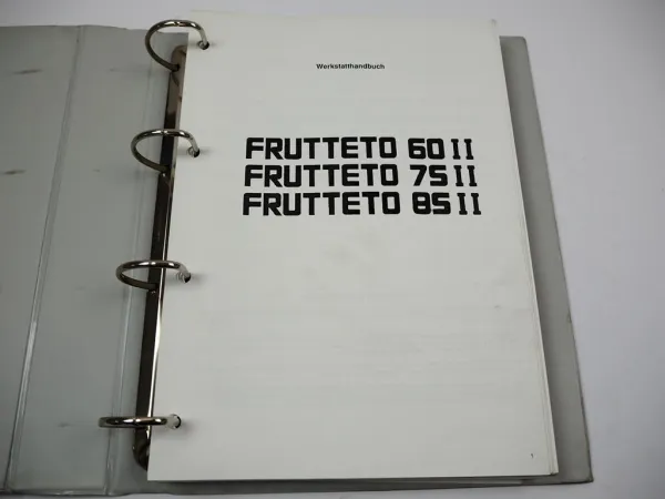 Original Werkstatthandbuch Same Frutteto 60 75 85 II Instandsetzung Reparaturanleitung
