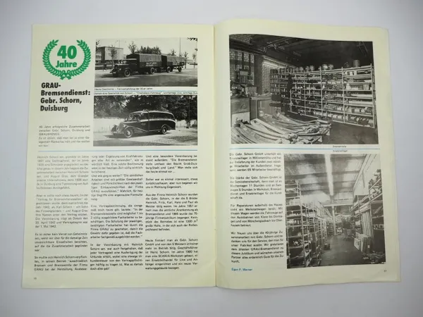 Original Werkszeitung Graubremse Ausgabe 3 von 1982 Bremsanlagen für LKW