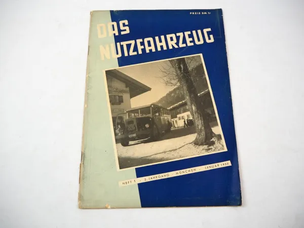 Original Zeitschrift Das Nutzfahrzeug 1/1950 LKW Traktor Onmibus