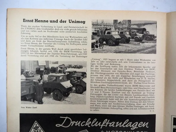 Original Zeitschrift Das Nutzfahrzeug 1/1950 LKW Traktor Onmibus