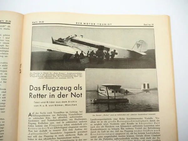 Original Zeitschrift Der Motor-Tourist Nr. 20 von 1931 DTC Motorrad PKW Flugzeug