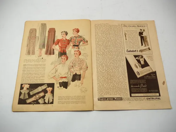Original Zeitschrift Modenschau 1936 Damenmode
