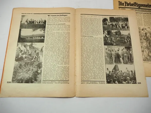 Original Zeitschrift SAJ Sozialistische Arbeiter Jugend Arbeitsgemeinschaft 1930
