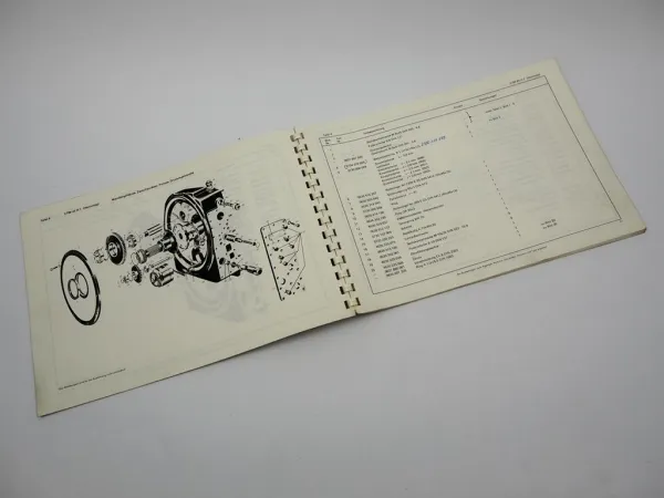 Original ZF 3 PW 45 H1 Getriebe Ersatzteilliste Hanomag Schlepper 01/1974