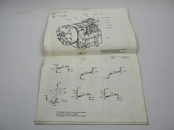 Original ZF 3PW 45H Hydromedia Getriebe Ersatzteilliste Hyster Parts List 1/1991
