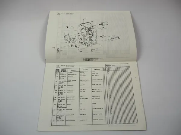 Original ZF 3WG121 Getriebe Ersatzteilliste Lancer Boss Gabelstapler Parts List