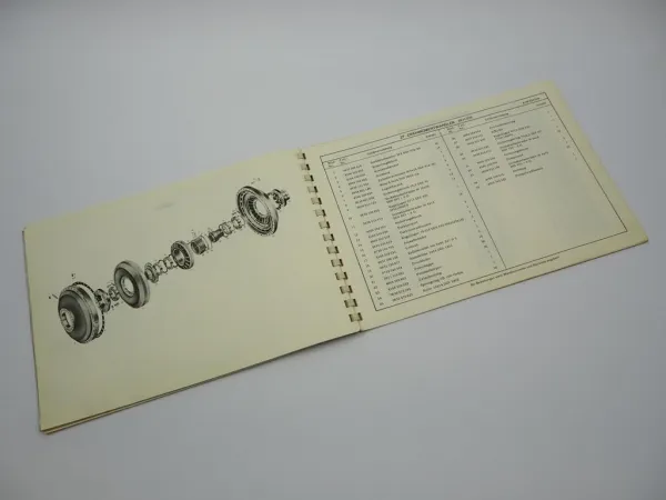 Original ZF 4 WG 65 II Viergang Wendegetriebe Ersatzteilliste Kaelble 02/1969