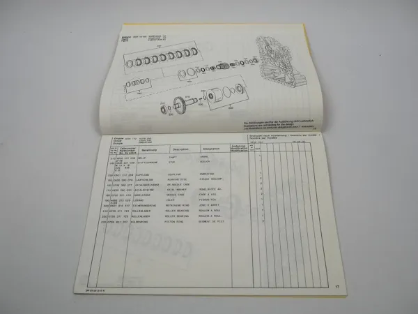 Original ZF 4WG-160 Hydromedia Getriebe Ersatzteilliste Case Parts List 06/2000