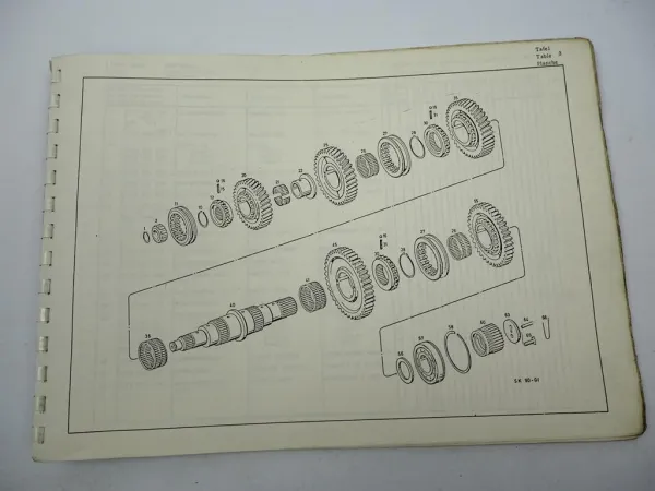 Original ZF 5 K-90 GP Allklauen Getriebe Ersatzteilliste DAF Parts List 04/1979