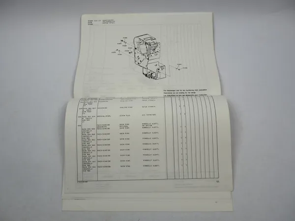 Original ZF 6 WG 180 Hydromedia Getriebe Ersatzteilliste Parts List O&K Faun 88