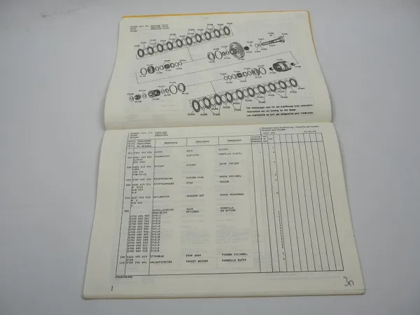 Original ZF 6 WG-180 Hydromediagetriebe Ersatzteilliste Faun Parts List 04/1990