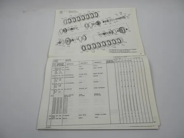 Original ZF 6 WG-200 Hydromedia Getriebe Ersatzteilliste Faun Parts List 07/1994