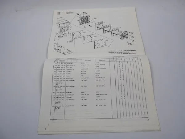 Original ZF 6 WG-200 Hydromediagetriebe Ersatzteilliste O&K Faun Parts List 3/90