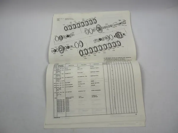 Original ZF 6 WG 201 Hydromedia Getriebe Ersatzteilliste Liebherr Parts List 86