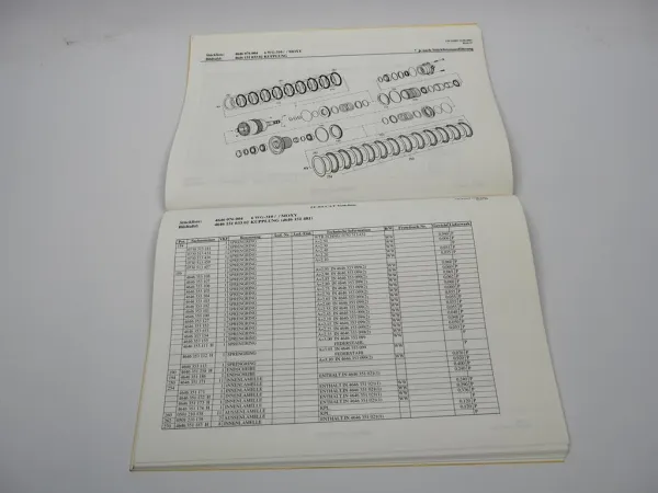 Original ZF 6 WG-310 Wendegetriebe Ersatzteilliste Moxy Technische Daten 06/2003