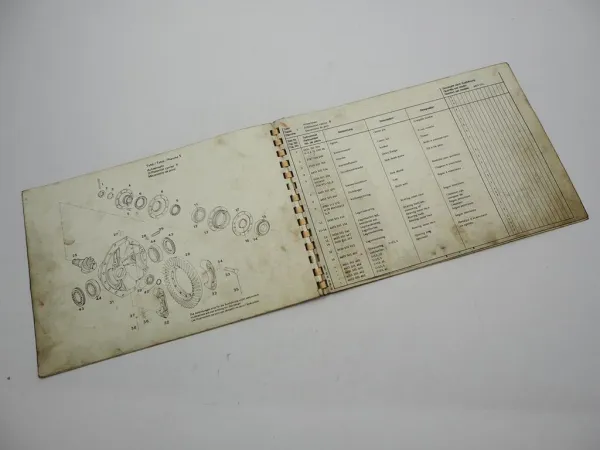 Original ZF Achseinsatz R 9 Ersatzteilliste Kässbohrer Spare Parts List 06/1985