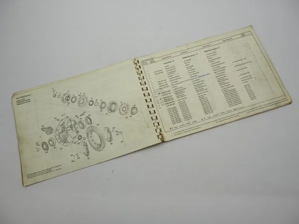 Original ZF Achseinsatz S Ersatzteilliste Kässbohrer Spare Parts List 06/1978