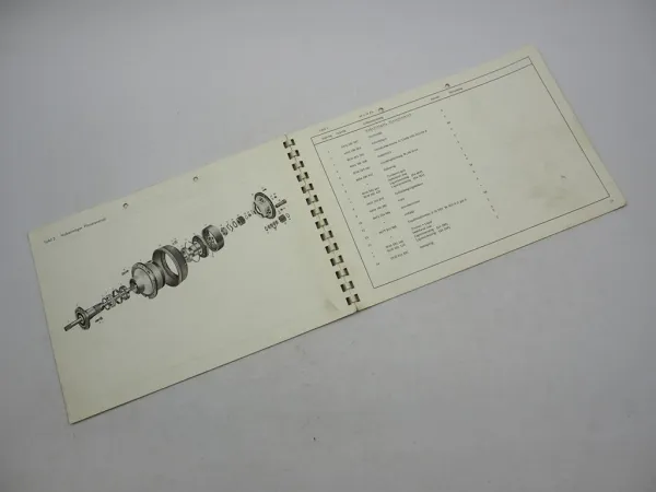 Original ZF AP-11/L Planeten Starrachse Ersatzteilliste ASJ Volvo Bus LKW 1969