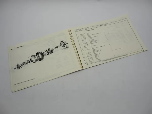 Original ZF AP-11/L Planetenachse Ersatzteilliste Zettelmeyer Baumaschinen 2/74