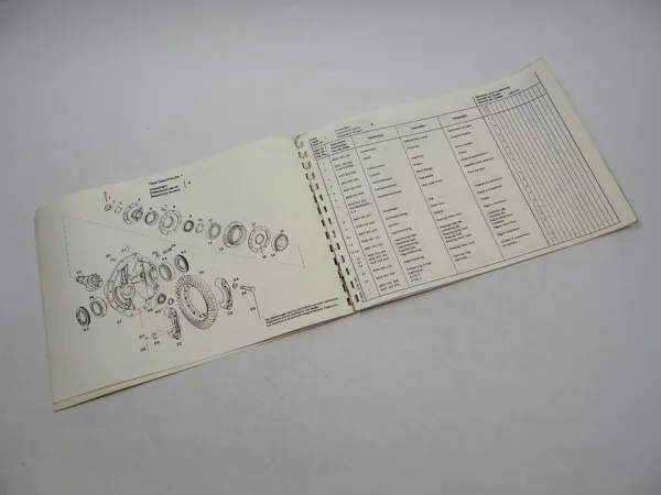 Original ZF AP-17/R Planeten Starrachse Ersatzteilliste Hanomag Parts List 1985